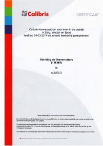 Calibris certificaat